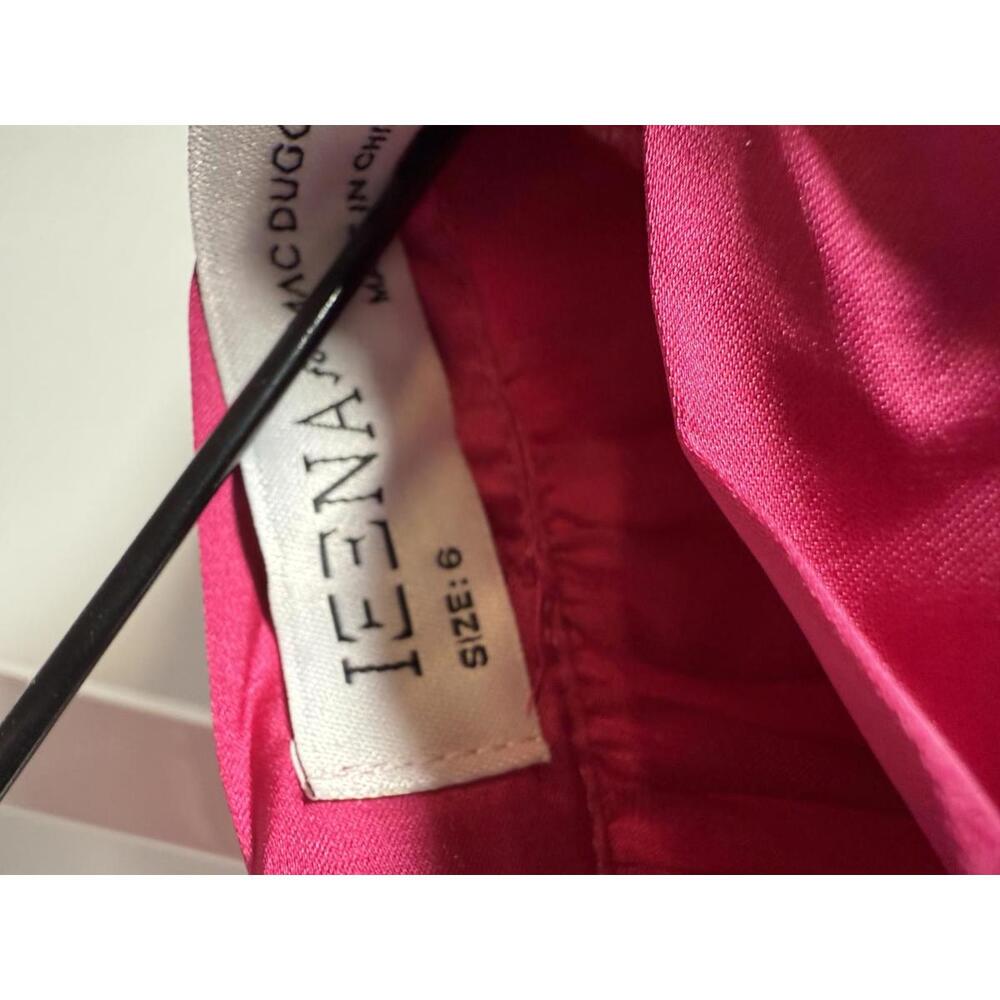 NWT Ieena 2 for Mac Duggal 55968 Long Sleeve Satin Cocktail Shirt Dress - 6 - Picture 6 of 10